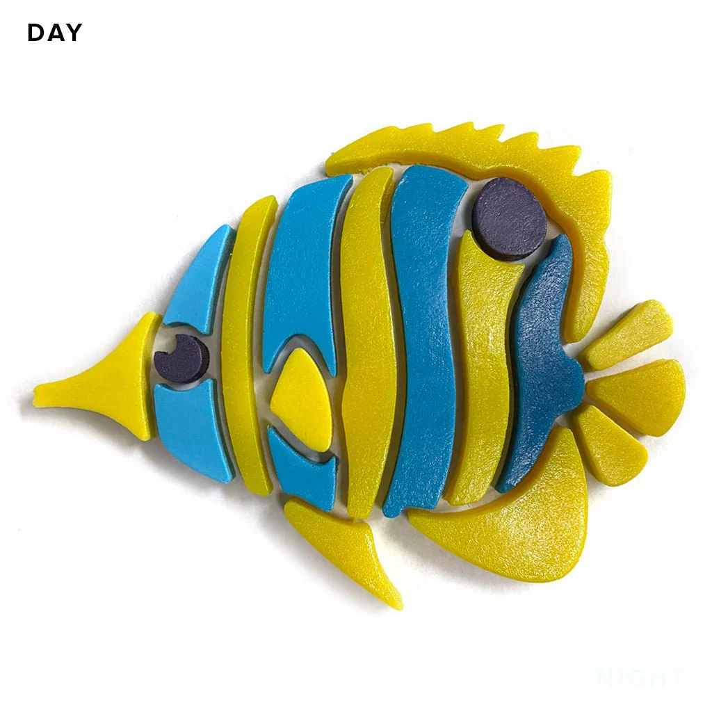 Copperband Butterflyfish, Left - Glow in the Dark Pool Mosaics - Image 3