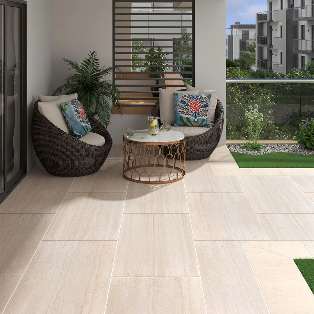 Cordova Avorio, 24" x 48" - 2CM Outdoor Porcelain Paver - Image 3
