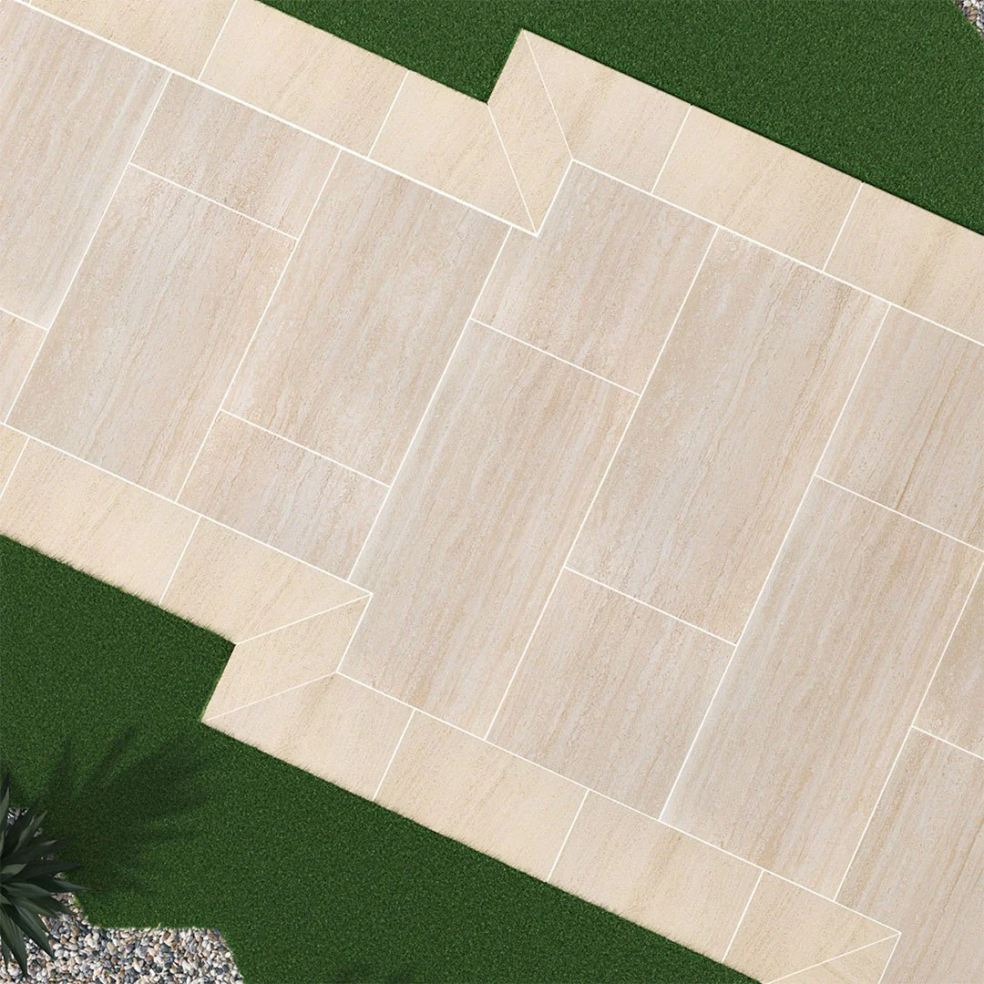 Cordova Avorio, 24" x 48" - 2CM Outdoor Porcelain Paver - Image 9