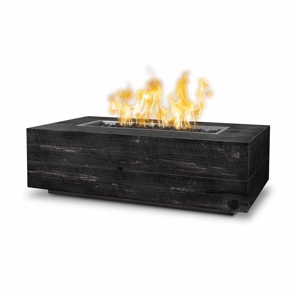 Coronado 108" Fire Table, Wood Grain GFRC Concrete - Fire Pit - Image 4