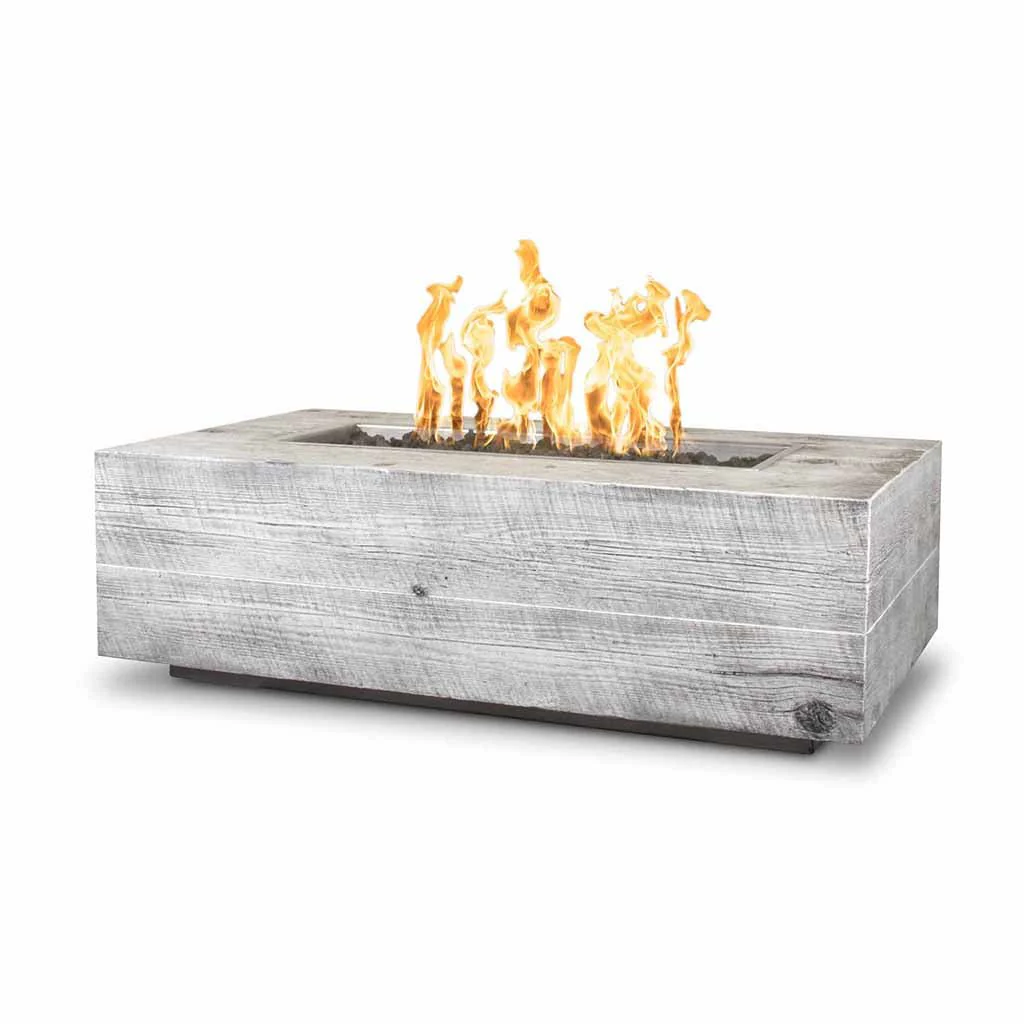 Coronado 60" Fire Table, Wood Grain GFRC Concrete - Fire Pit - Image 5