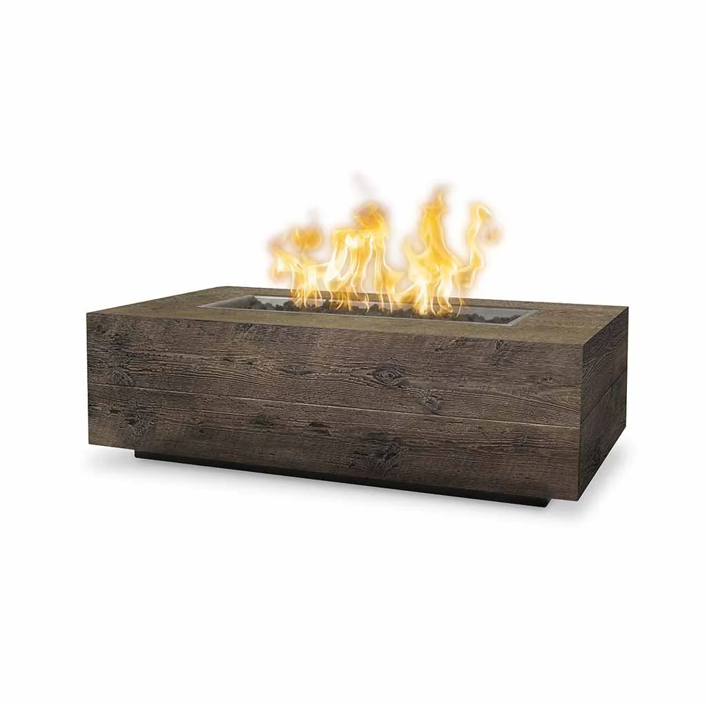 Coronado 72" Fire Table, Wood Grain GFRC Concrete - Fire Pit
