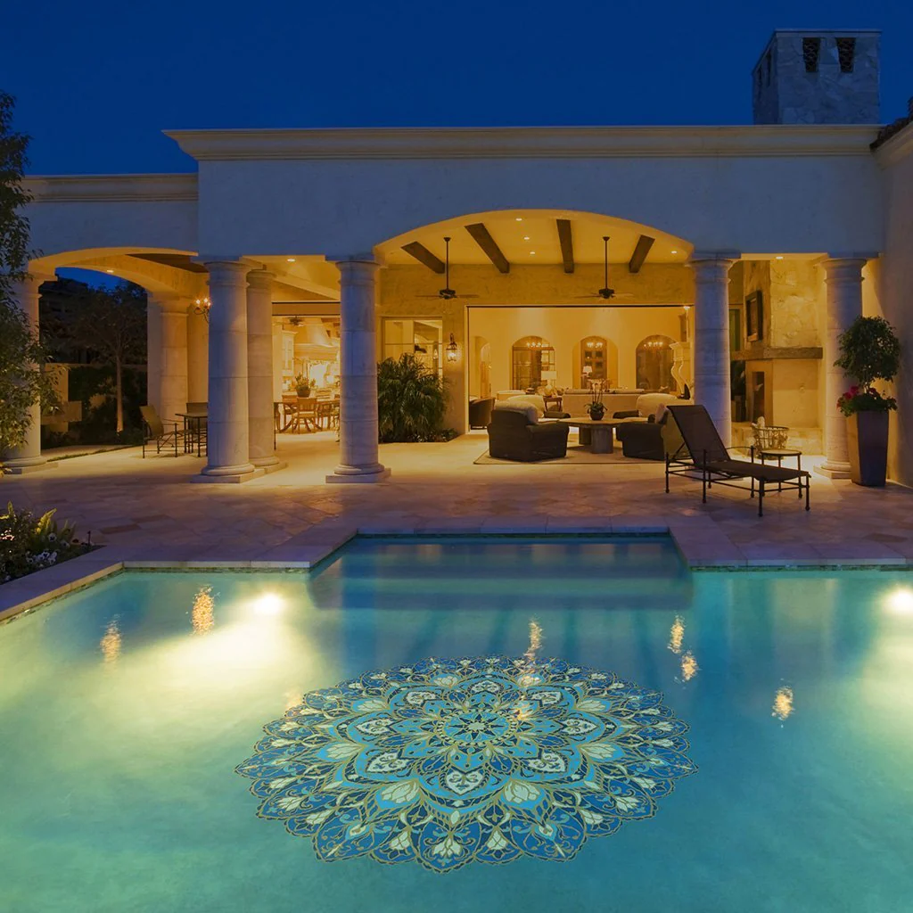 Cosmic Bliss Mandala - Pool Mosaic - Image 3