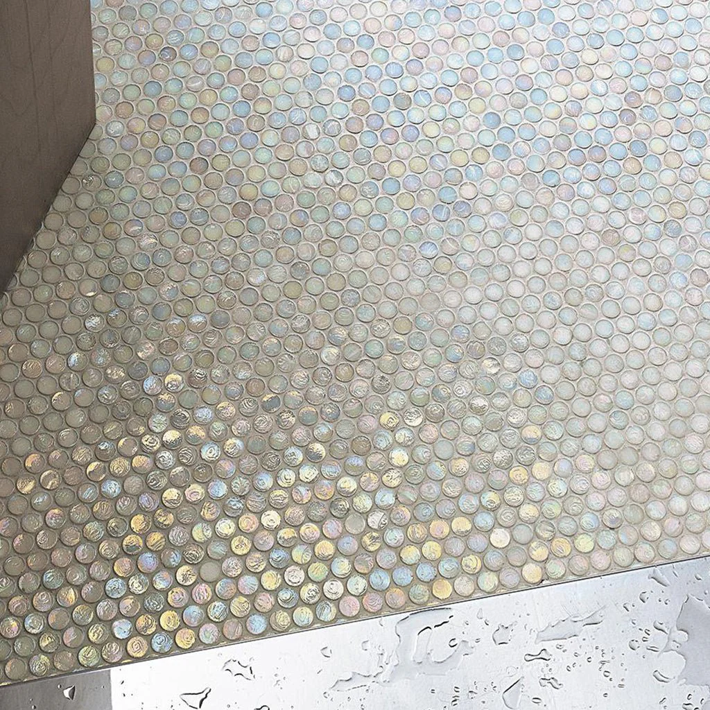Cotton Barrels, 6/8" - Glass Penny Round Mosaic - Image 3