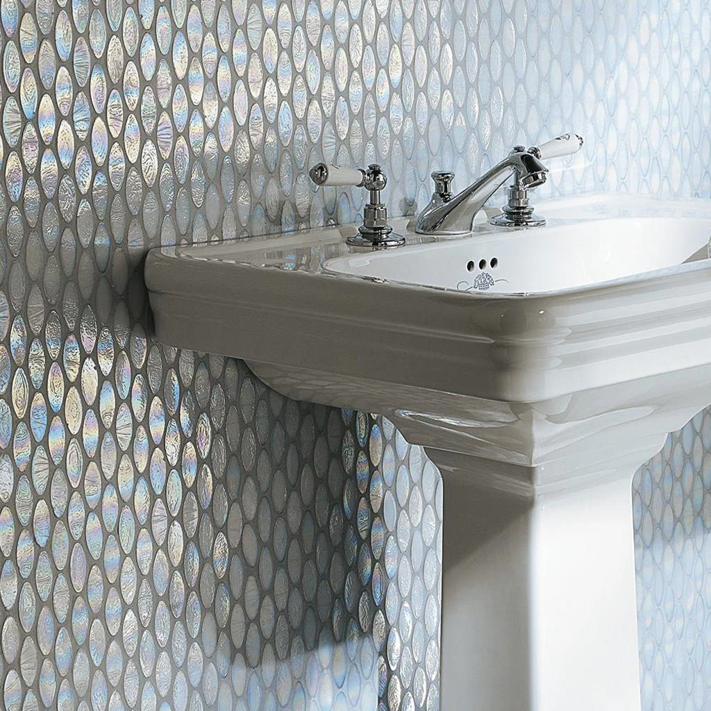 Cotton Domes, 2" x 7/8" - Glass Tile - Image 5