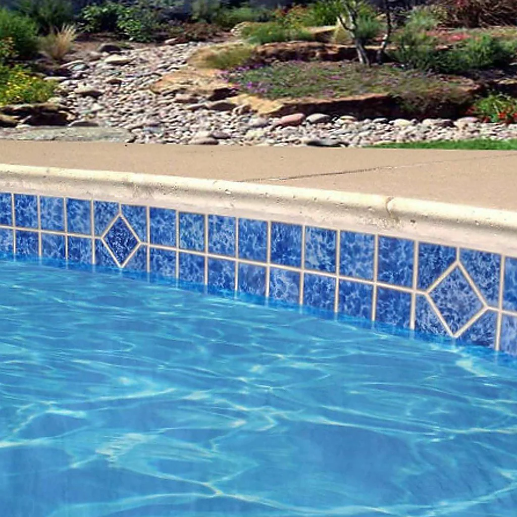 Crystal Blue, 3" x 3" - Porcelain Pool Tile - Image 5