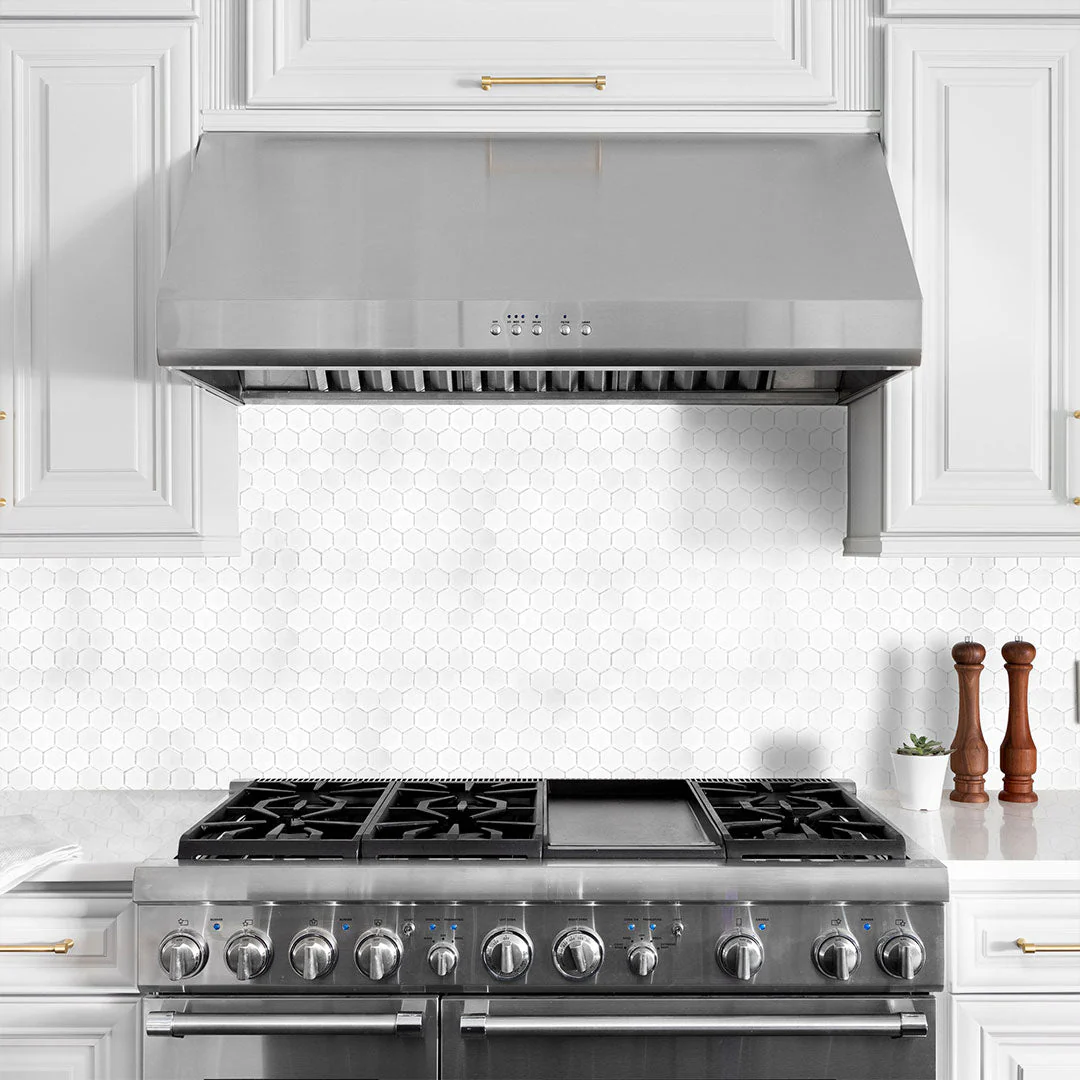 Crystal Cove, Hexagon Mosaic - Glass Tile - Image 2