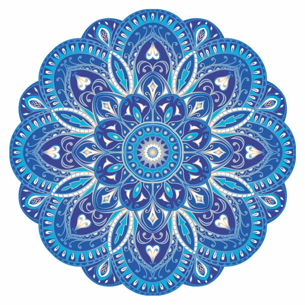 Crystal Sky Mandala - Pool Mosaic
