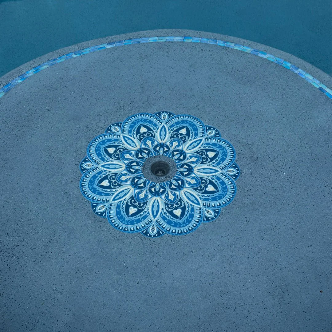 Crystal Sky Mandala - Pool Mosaic - Image 4