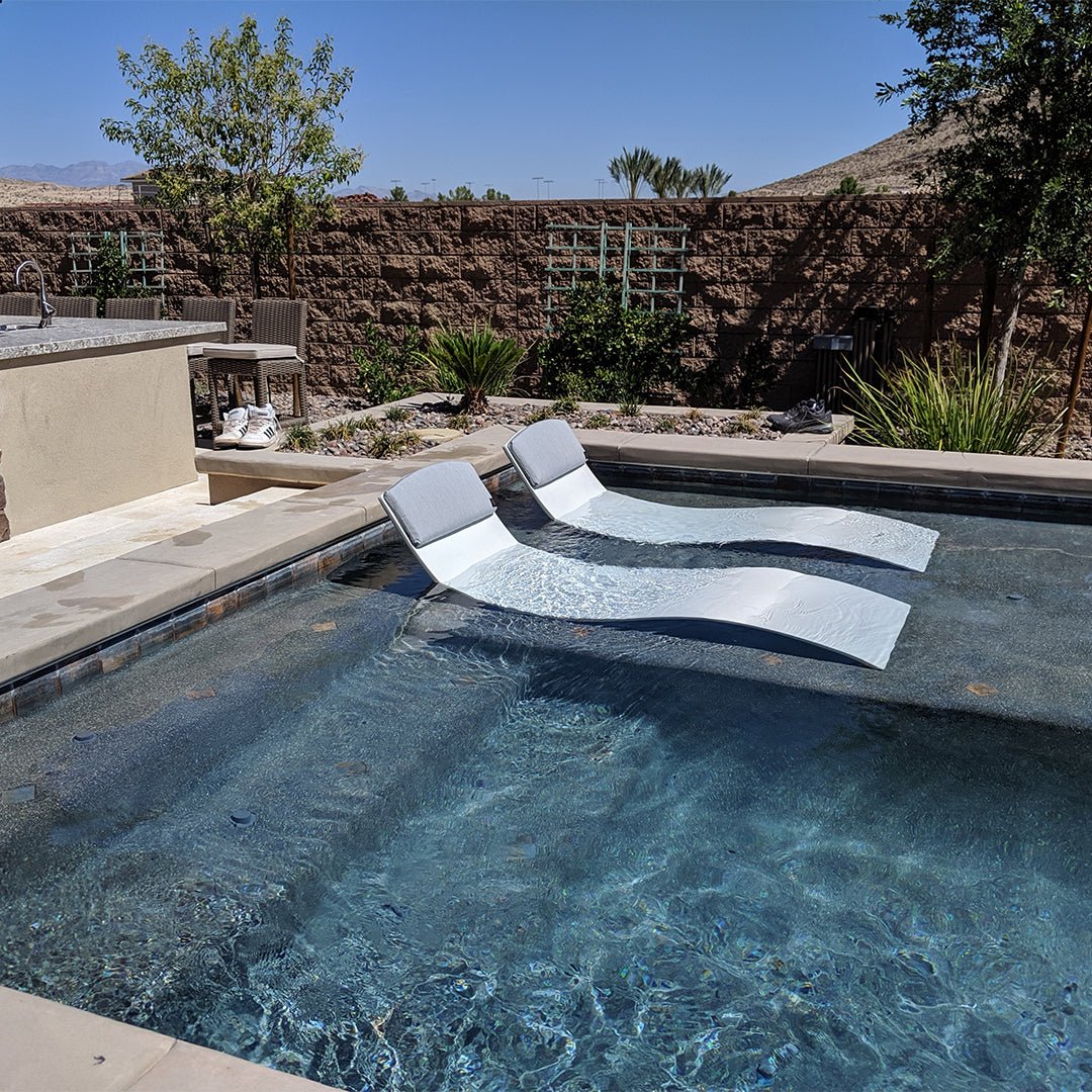 Curve II Chaise Lounger (Set of Two) - Luxury Concrete Pool Lounge Chair - Image 11