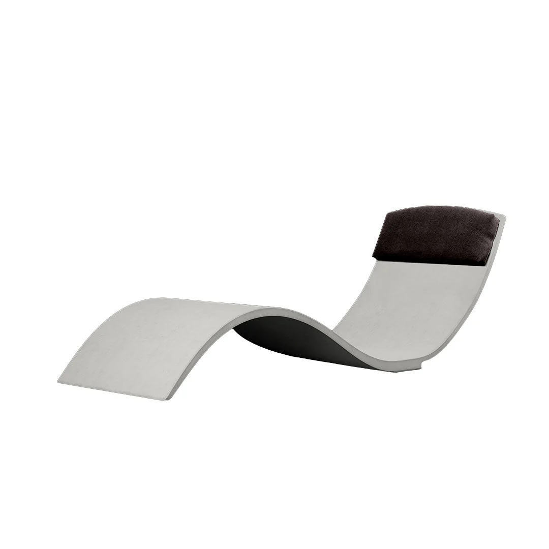 Curve II Chaise Lounger (Set of Two) - Luxury Concrete Pool Lounge Chair - Image 17