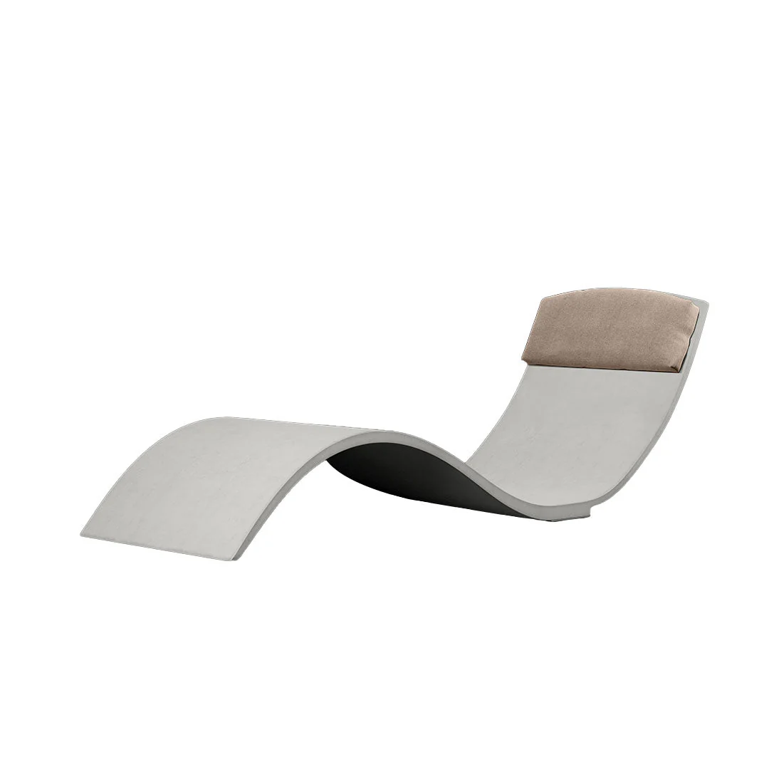 Curve II Chaise Lounger (Set of Two) - Luxury Concrete Pool Lounge Chair - Image 21