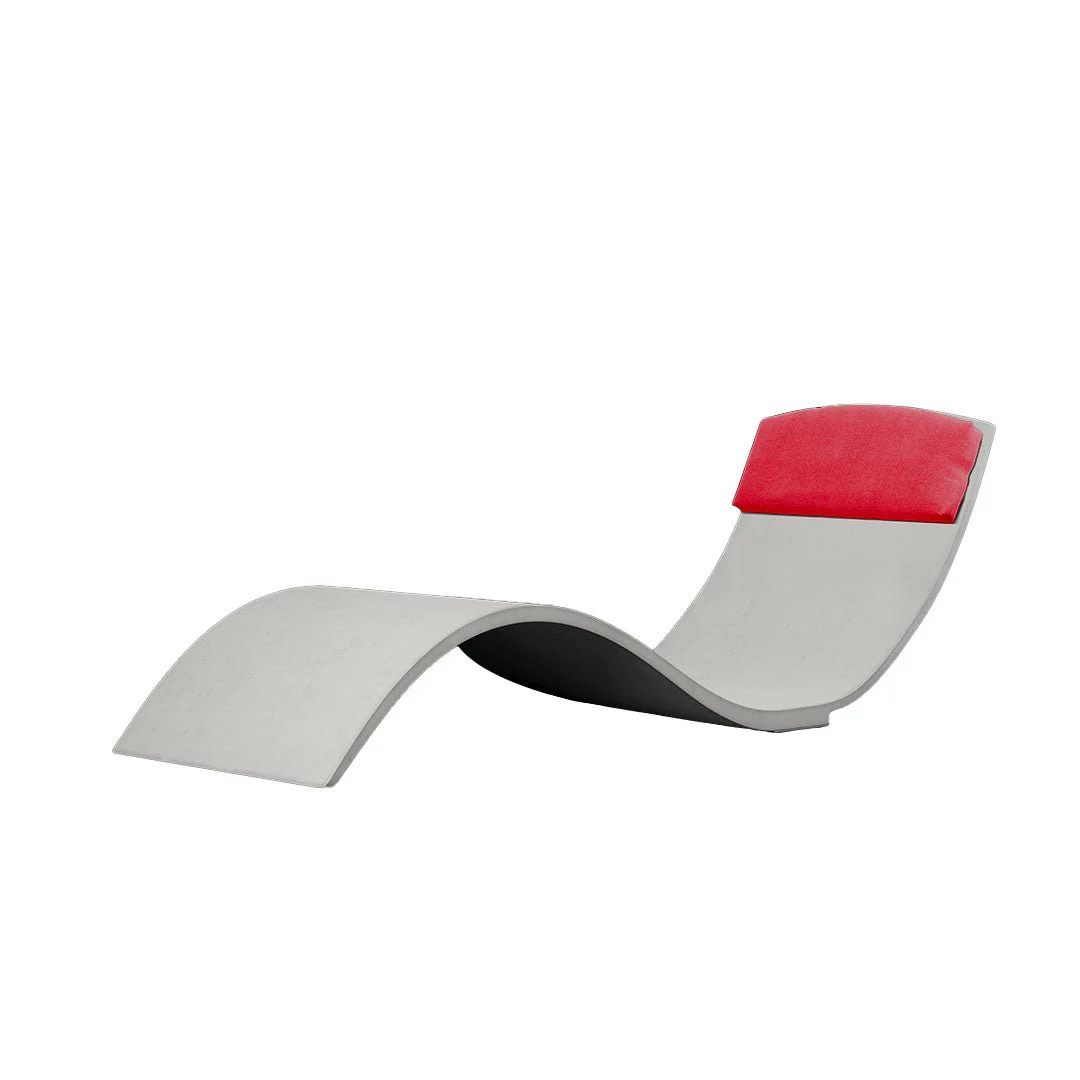 Curve II Chaise Lounger (Set of Two) - Luxury Concrete Pool Lounge Chair - Image 24