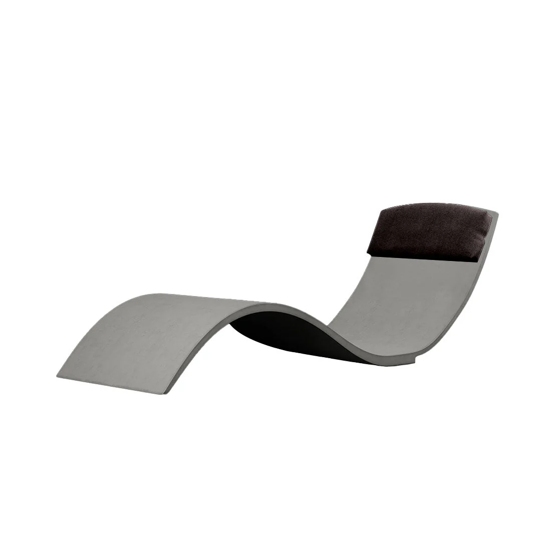 Curve II Chaise Lounger (Set of Two) - Luxury Concrete Pool Lounge Chair - Image 25