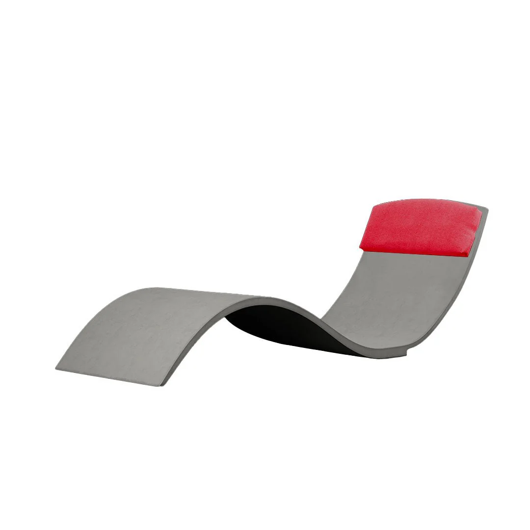 Curve II Chaise Lounger (Set of Two) - Luxury Concrete Pool Lounge Chair - Image 32