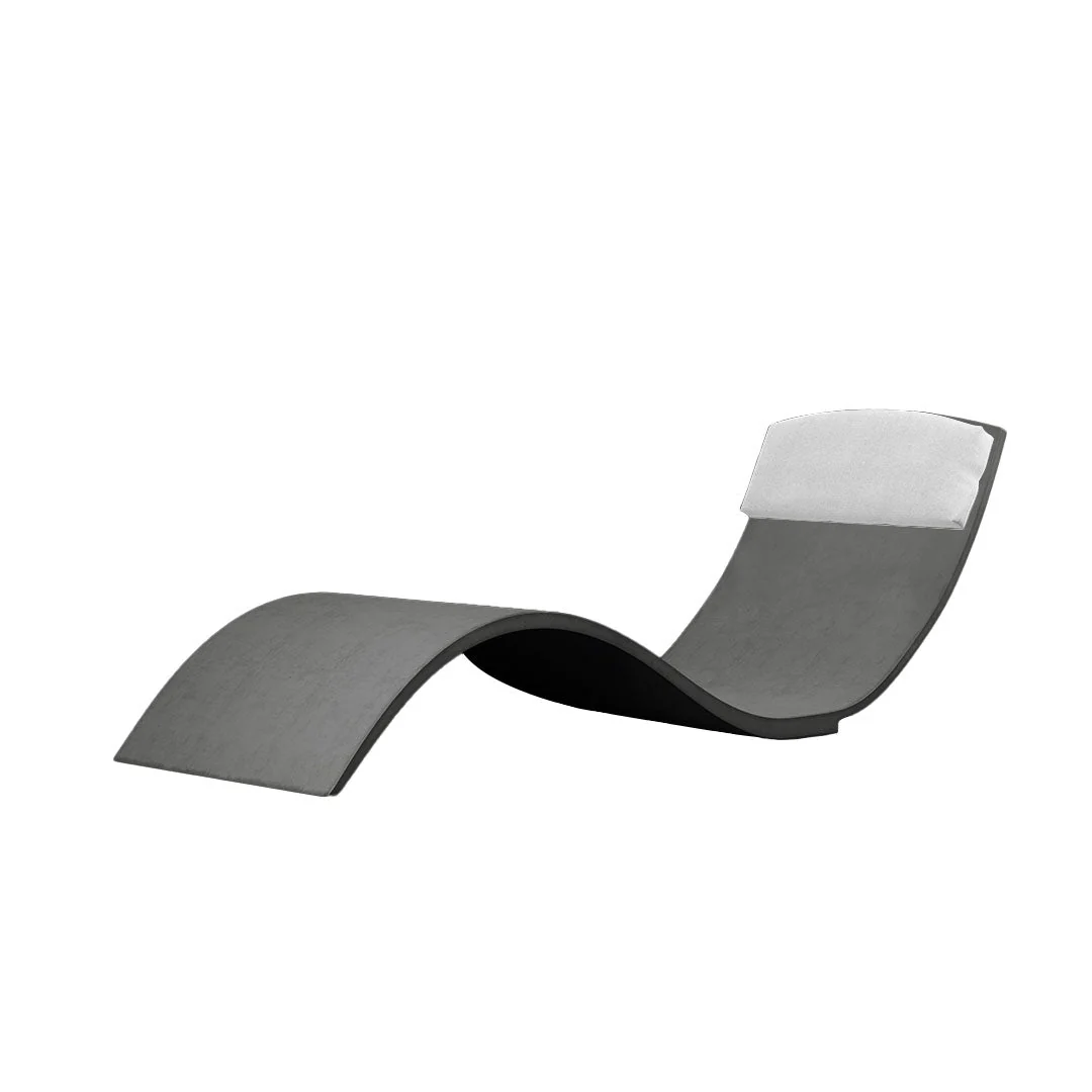 Curve II Chaise Lounger (Set of Two) - Luxury Concrete Pool Lounge Chair - Image 35