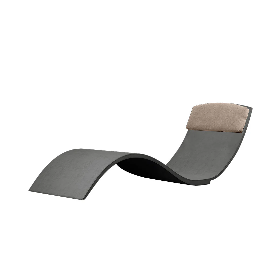 Curve II Chaise Lounger (Set of Two) - Luxury Concrete Pool Lounge Chair - Image 37