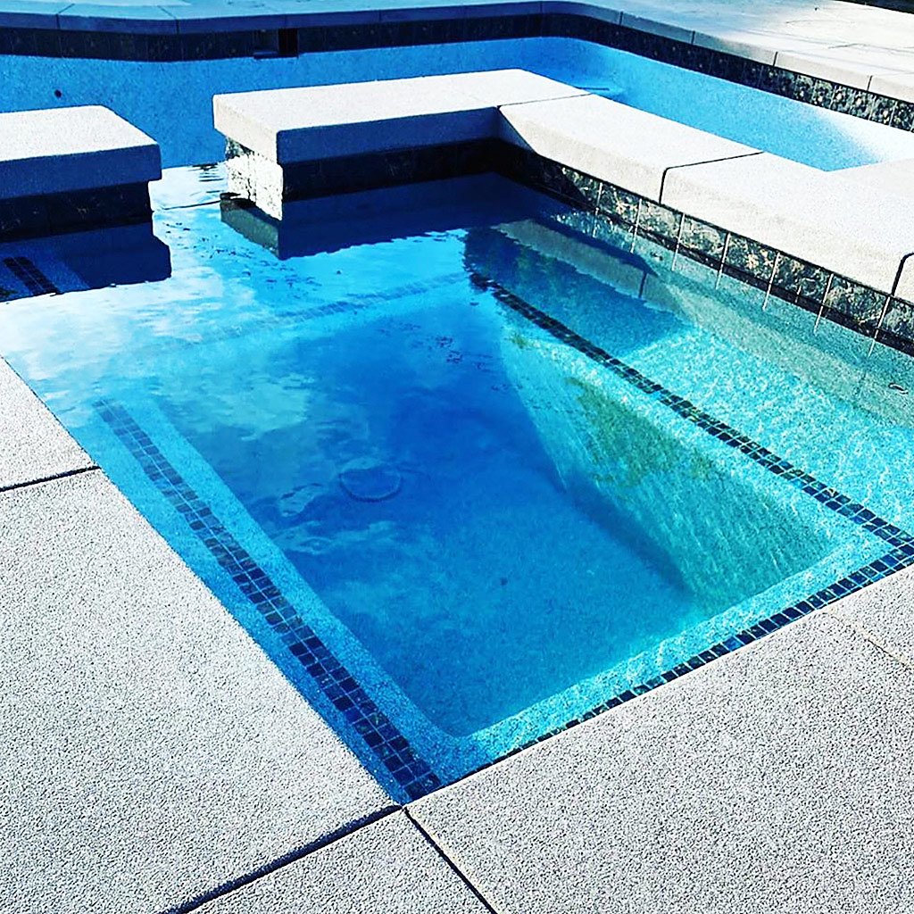Cyan Blue, 6" x 6" - Porcelain Pool Tile - Image 3
