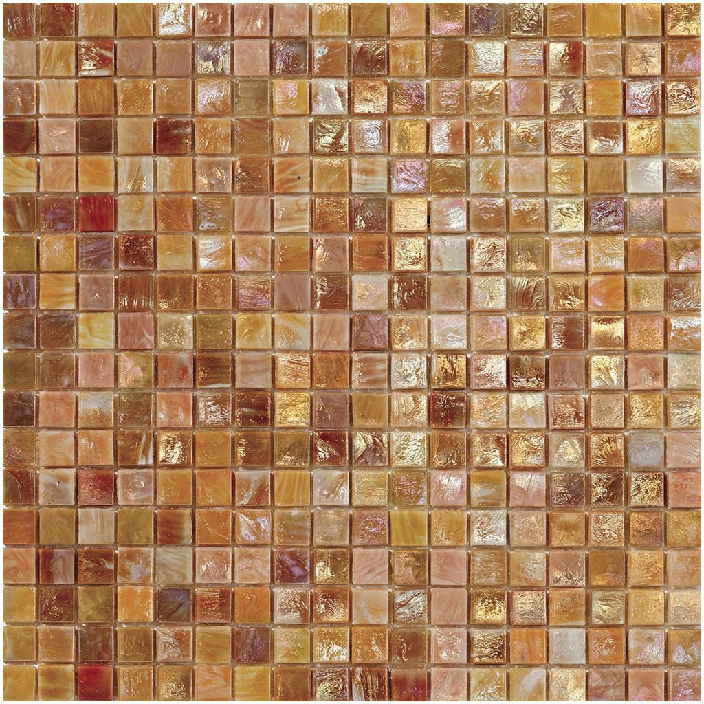 Dahlia 3, 5/8" x 5/8" - Glass Tile