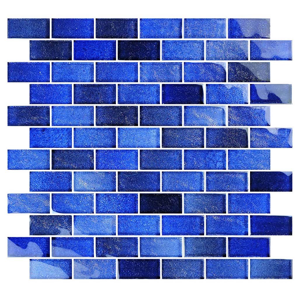 Deep Sea, 1" x 2" - Glass Tile