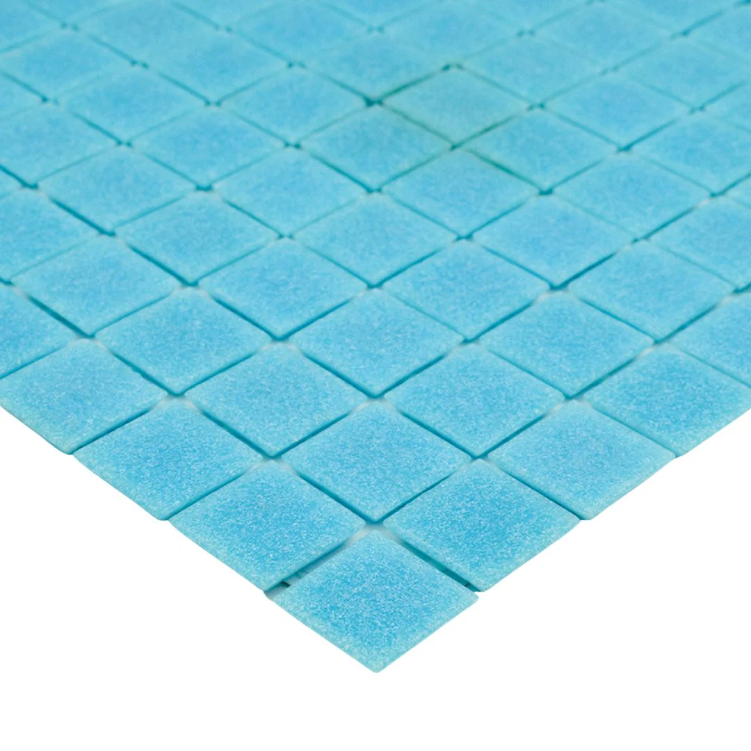 122 Deep Sky Blue, 3/4" x 3/4" - Glass Tile - Image 3