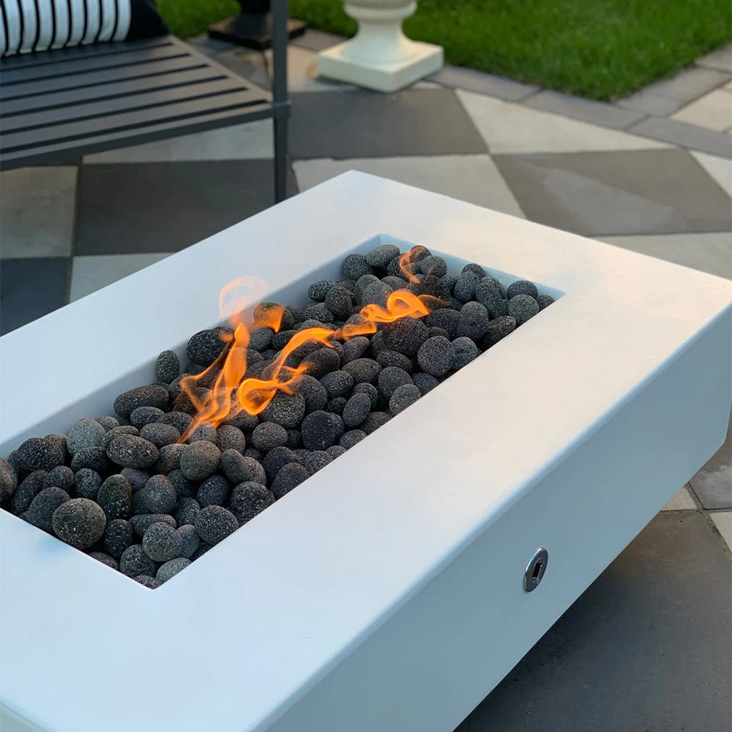 Del Mar 96" Fire Table, GFRC Concrete - Fire Pit - Image 2