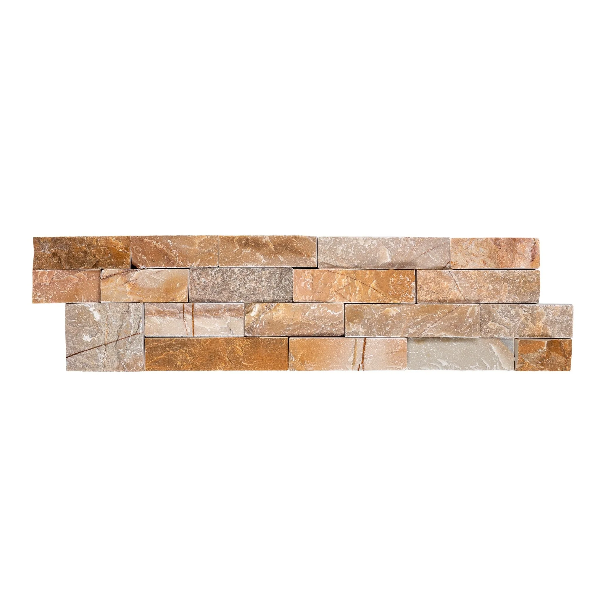 Desert Gold Natural, 6" x 24" Ledger Panel - Stacked Natural Stone