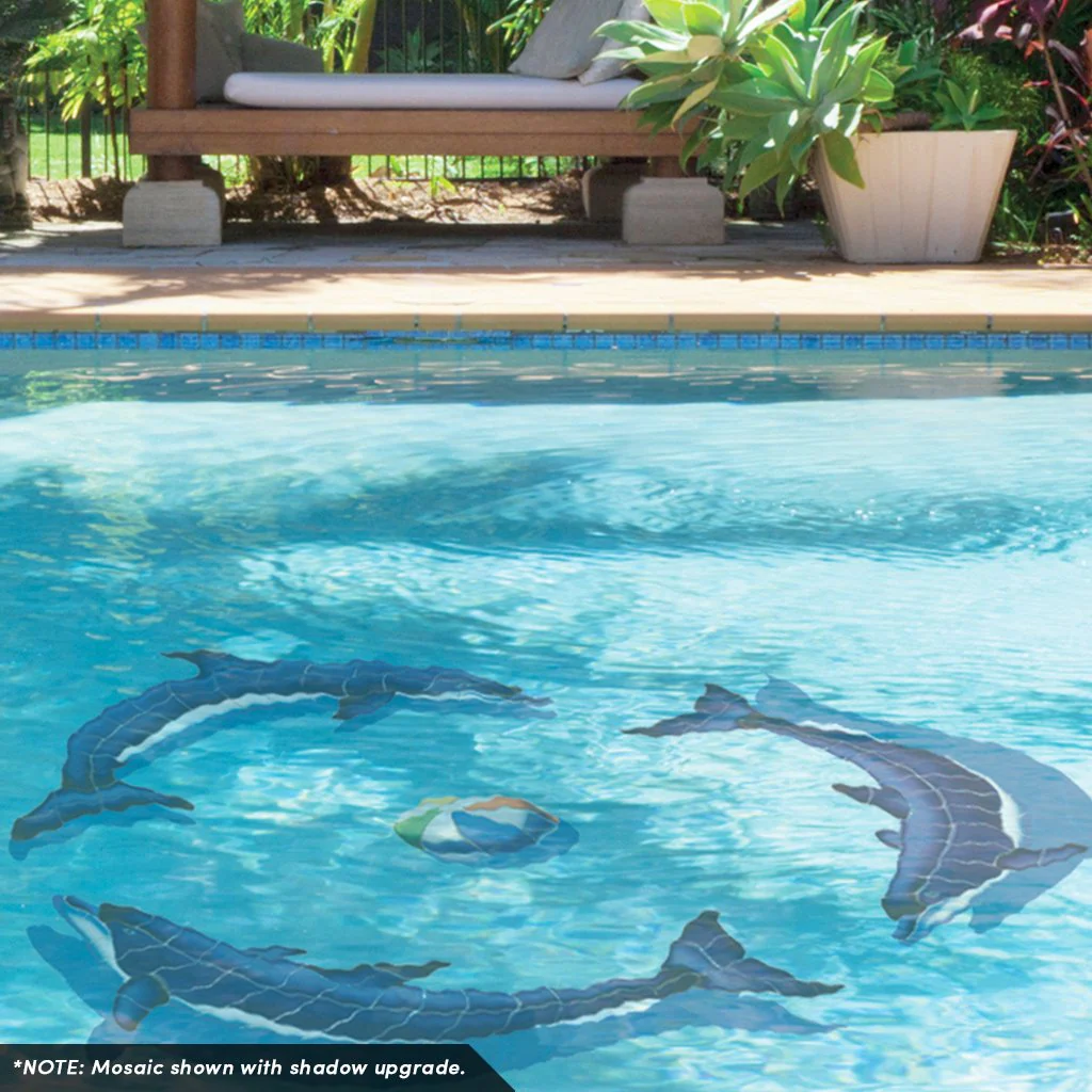 Dolphin Group - Pool Mosaic - Image 2