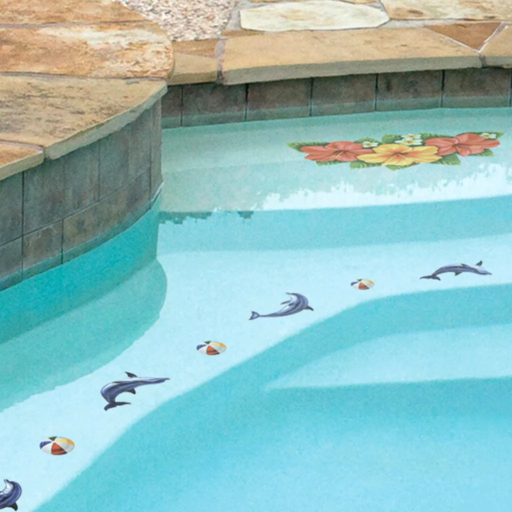 Dolphin Step Markers - Pool Mosaic - Image 2