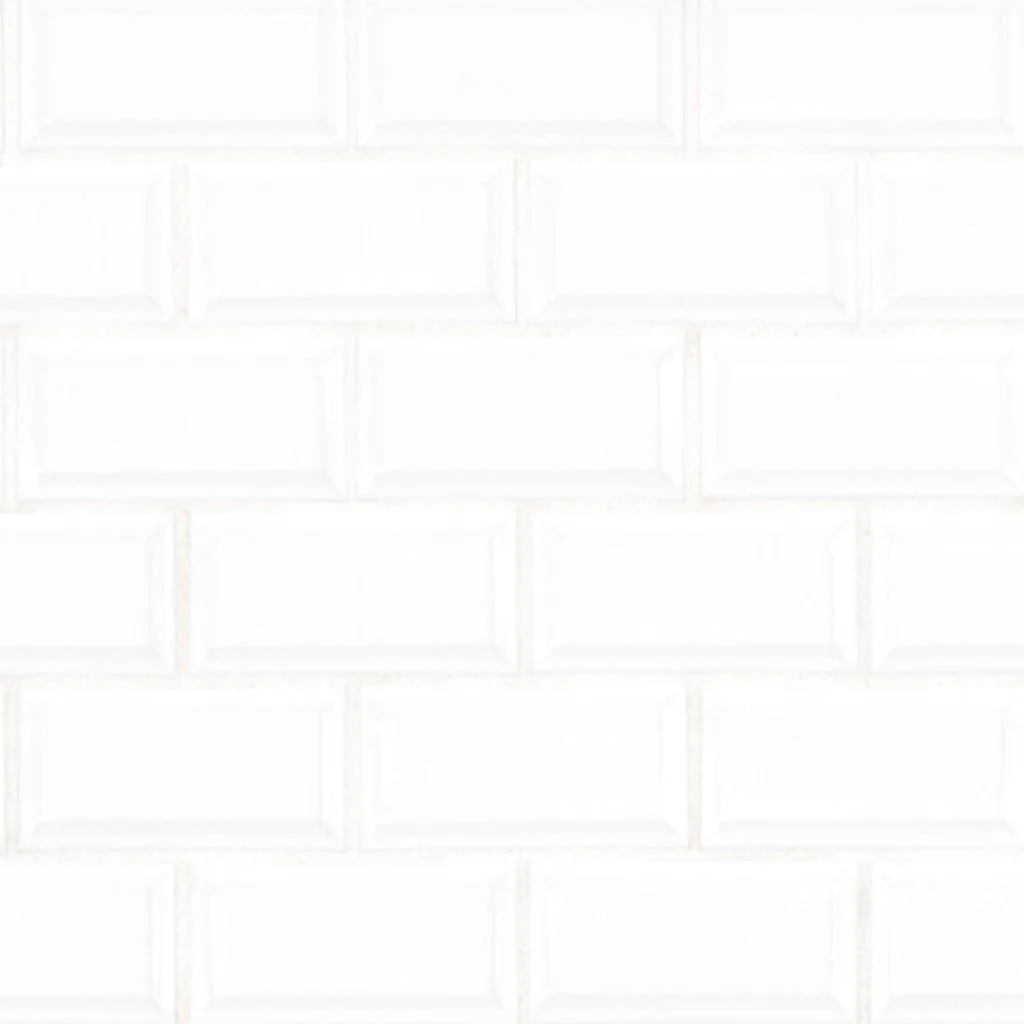 Domino Beveled White, 2" x 4" - Porcelain Tile