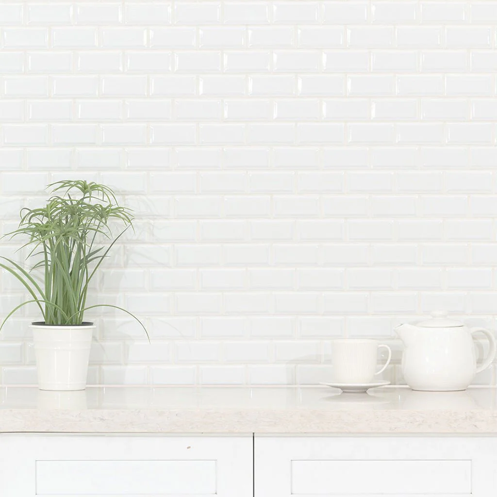 Domino Beveled White, 2" x 4" - Porcelain Tile - Image 4