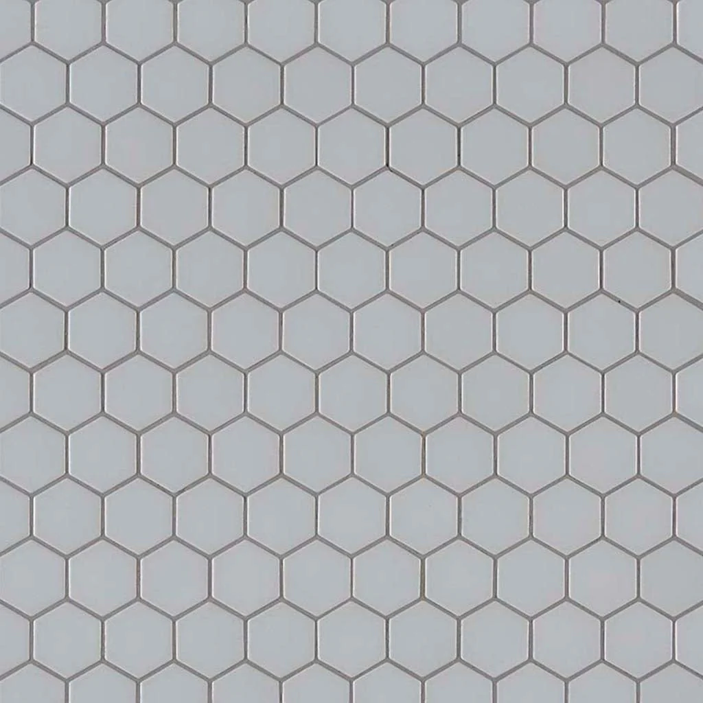 Domino Matte Gray, Hexagon Mosaic - Porcelain Tile - Image 3