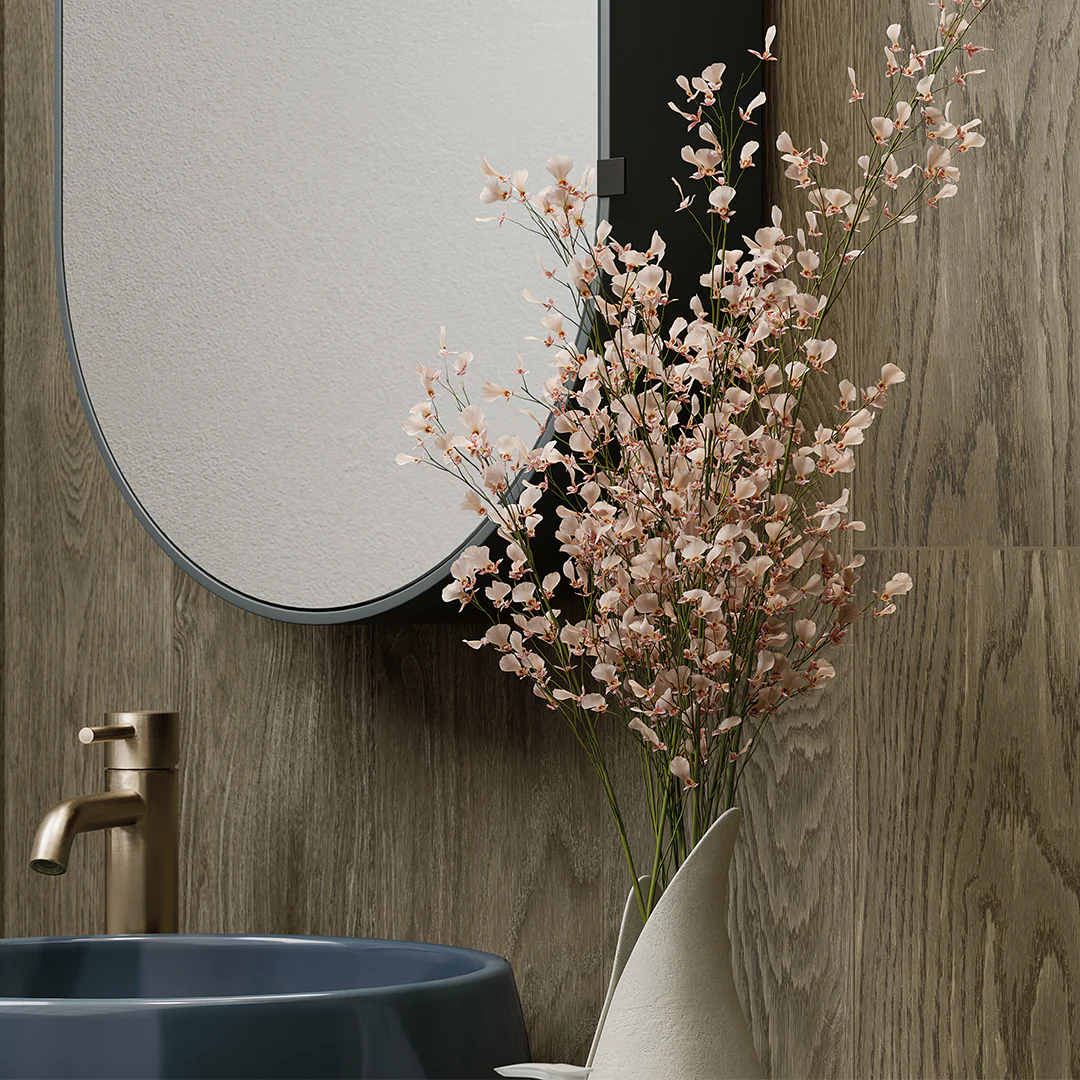 Driftwood Chestnut, 8" x 48" - Porcelain Tile - Image 4