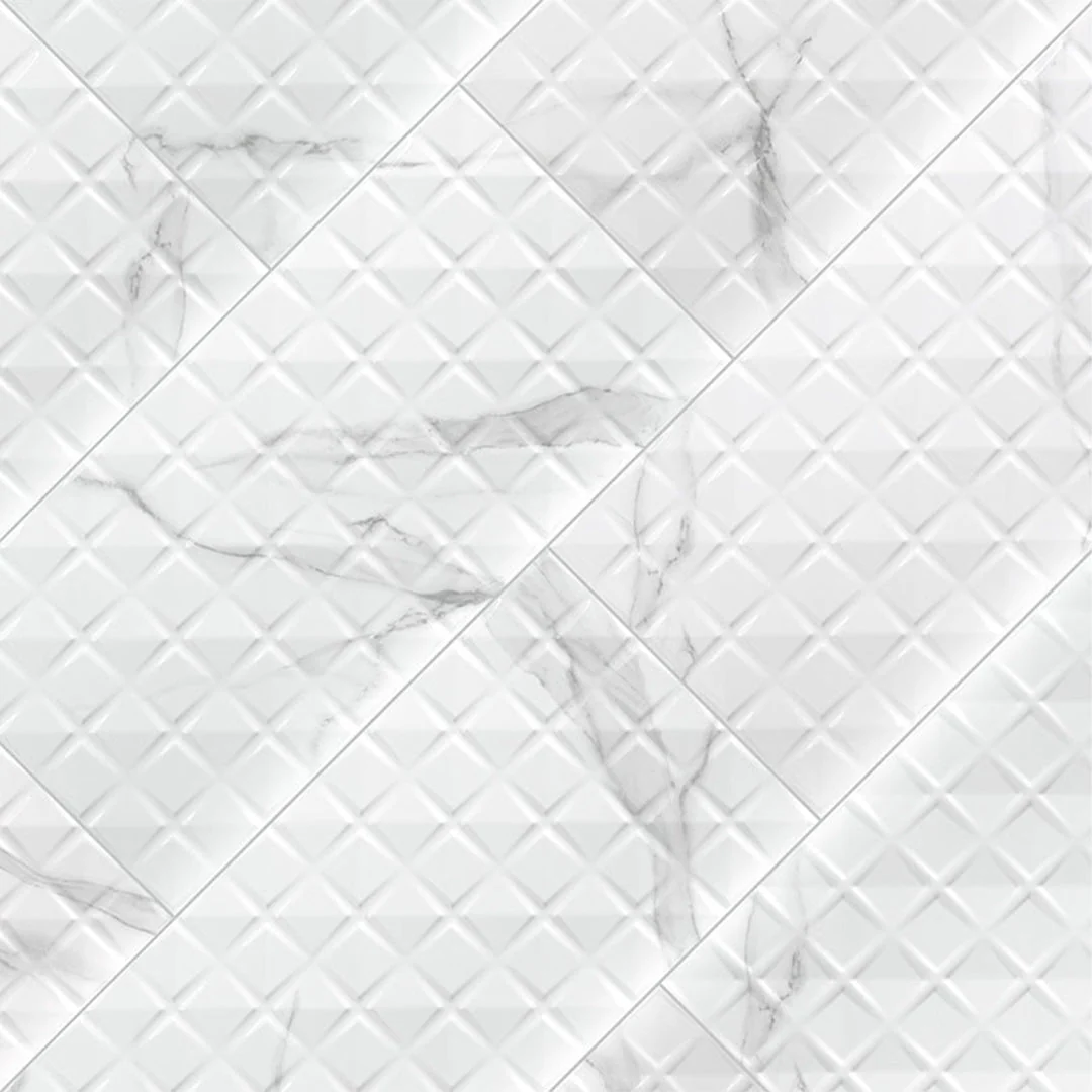 Dymo Statuary Chex White, 12" x 24" - Ceramic Tile - Image 4