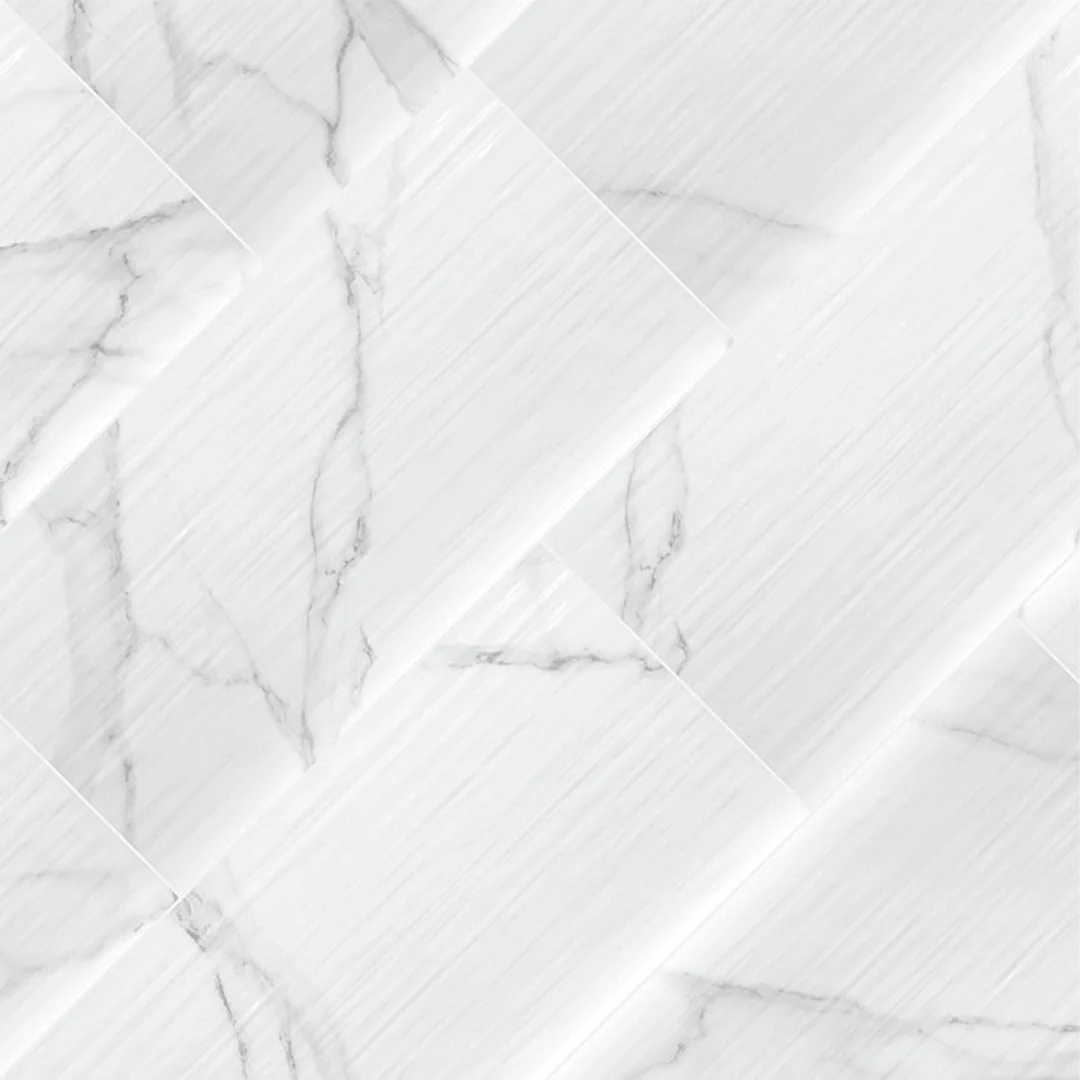 Dymo Statuary Stripe White, 12" x 24" - Ceramic Tile - Image 2