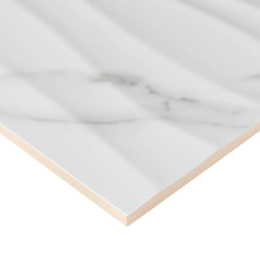 Dymo Statuary Wavy White, 12" x 24" - Ceramic Tile - Image 4