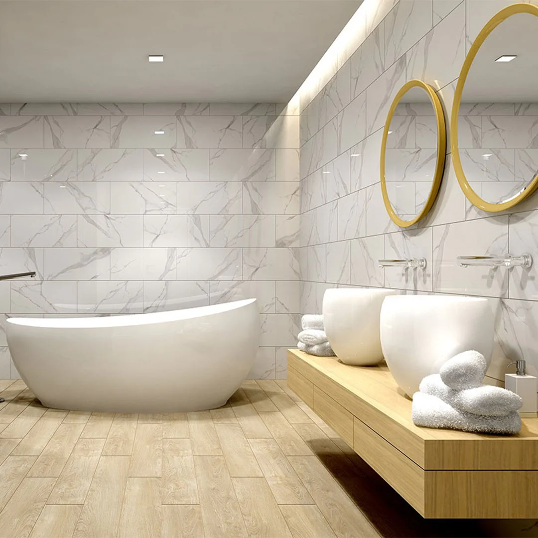 Dymo Statuary White, 12" x 24" - Ceramic Tile - Image 3