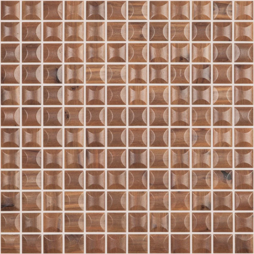 Edna Wood Nogal MT 4200B, 1" x 1" - Glass Tile