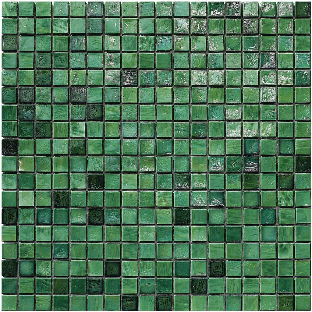 Emerald J, 5/8" x 5/8" - Glass Tile