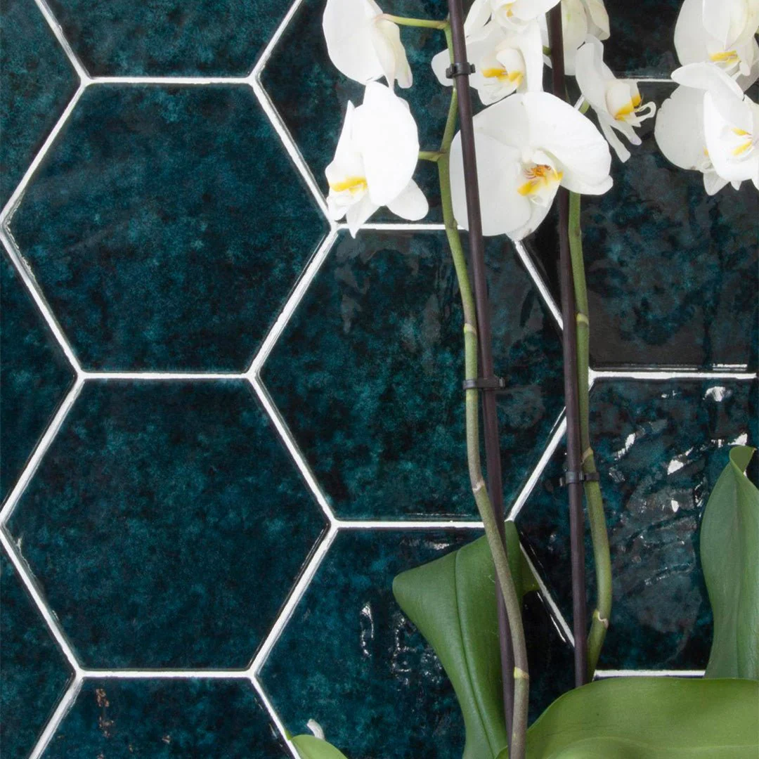 Esamarine Petrolio, Hexagon - Ceramic Tile - Image 2