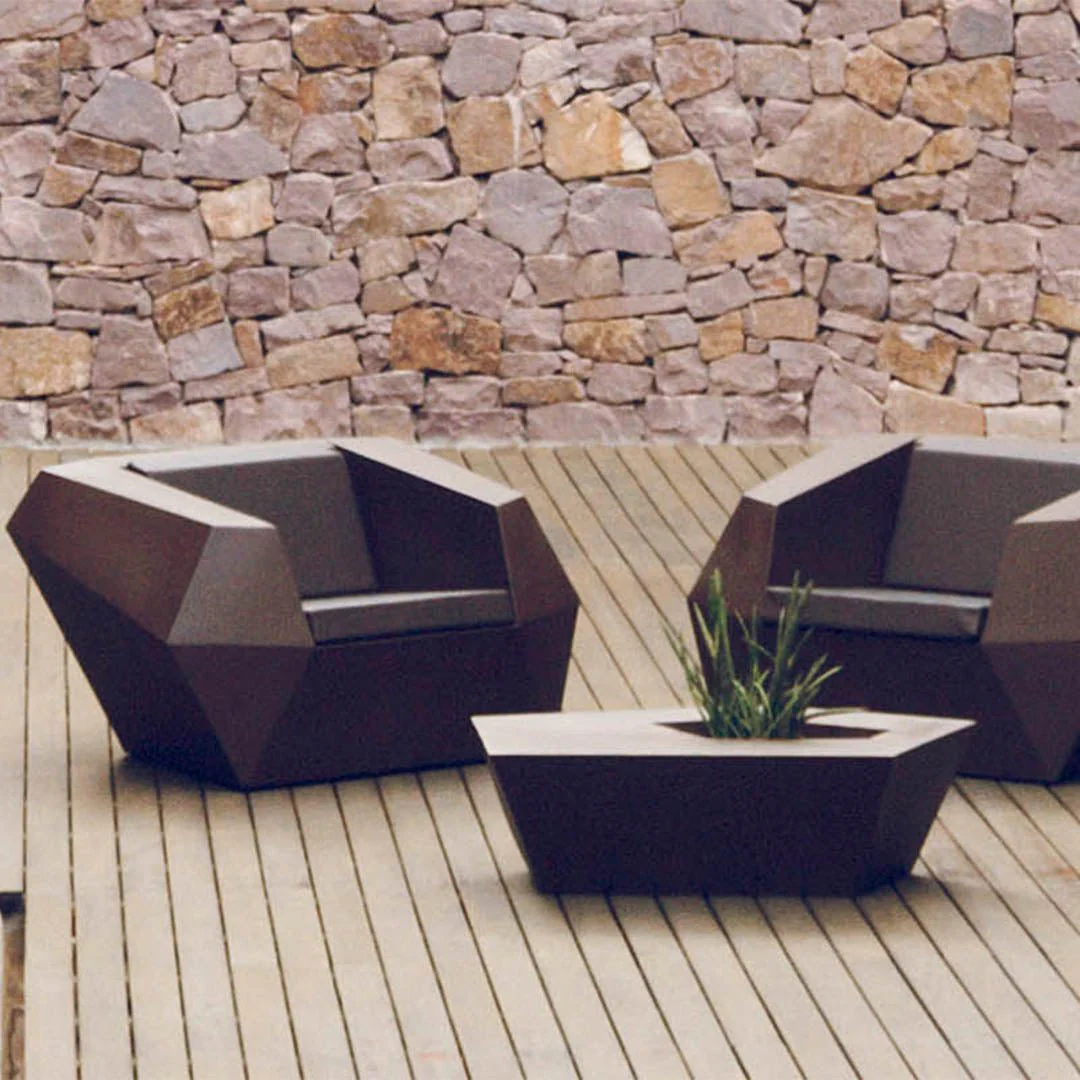 Faz Lounge Chair with Cushion - Modern Patio Furniture - Image 2