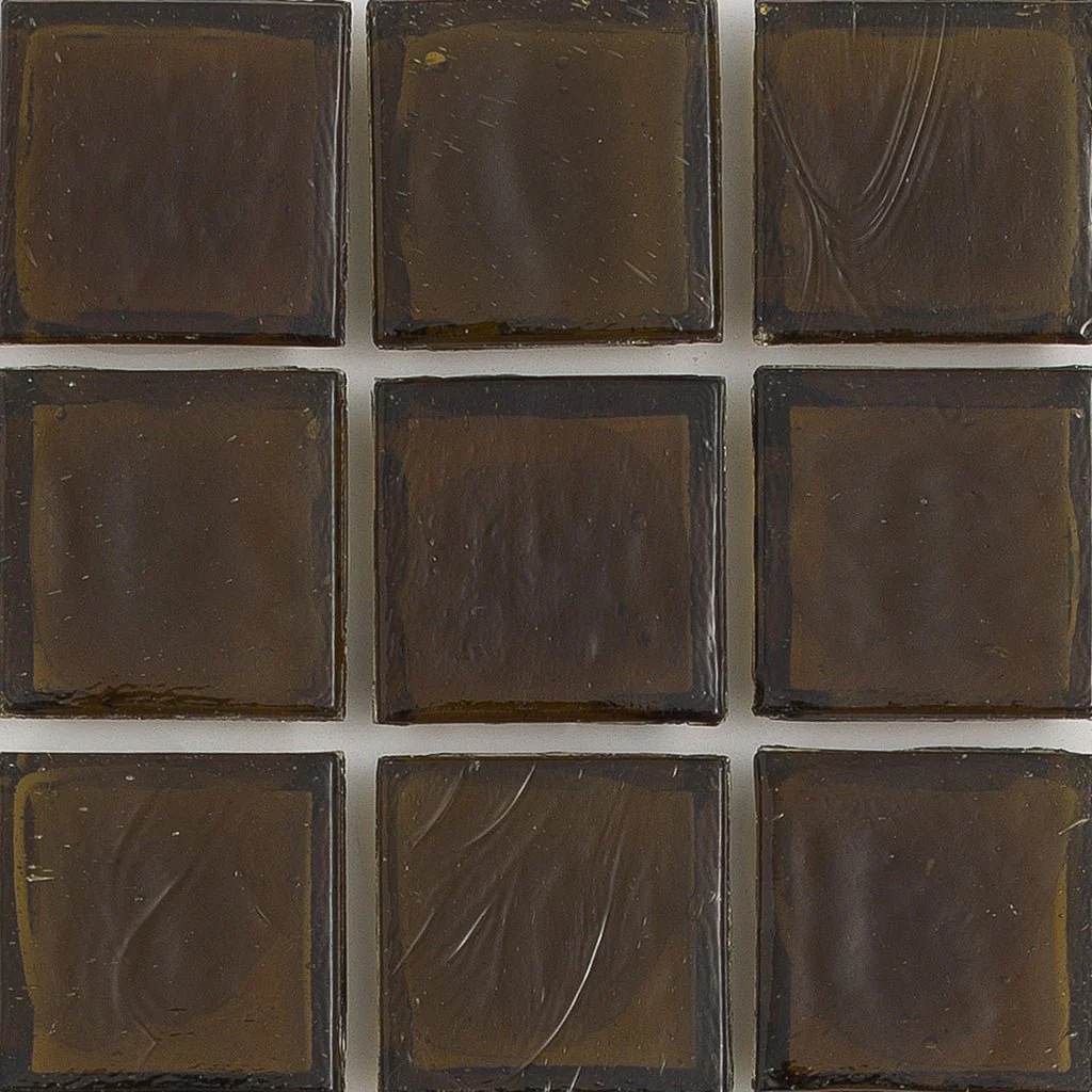 Fire Agate Clear, 1" x 1" - Glass Tile