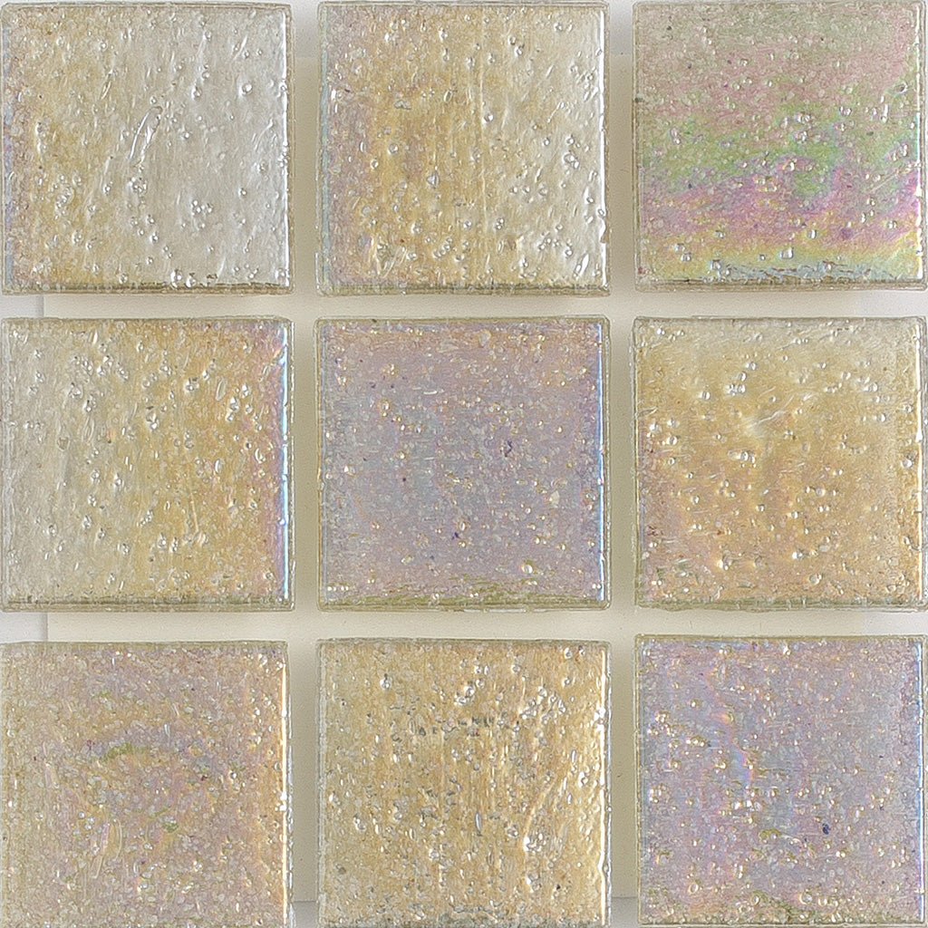 Fire Opal Sand Iridescent, 1" x 1" - Glass Tile