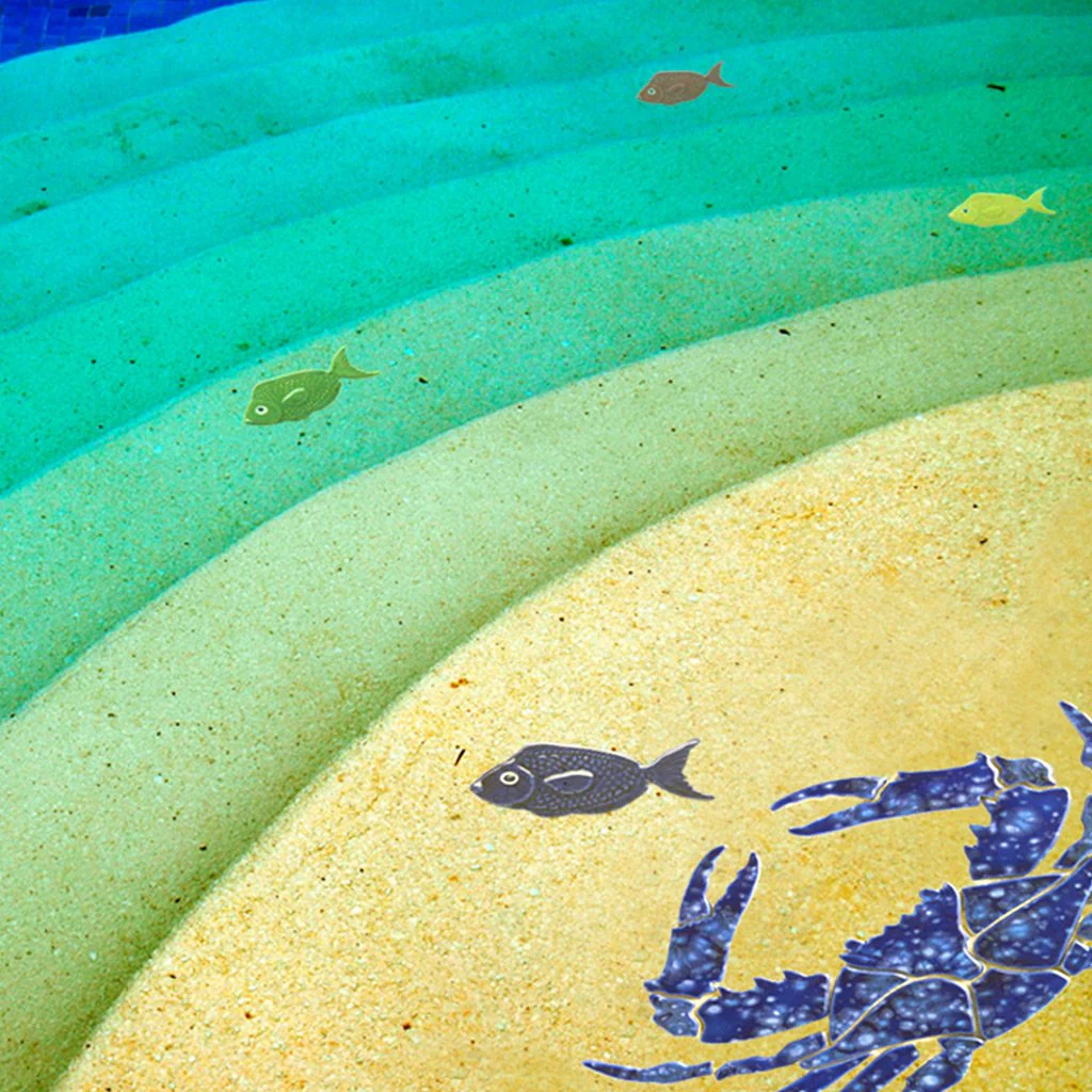 Fish-Green - Pool Mosaic - Image 2