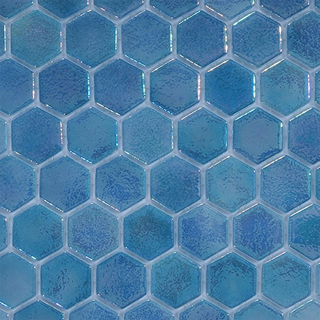 Fish Tail, Hexagon Mosaic - Glass Tile - Image 3