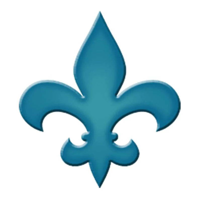 Fleur De Lis Step Marker - Light Blue (Set of 3) - Pool Mosaic