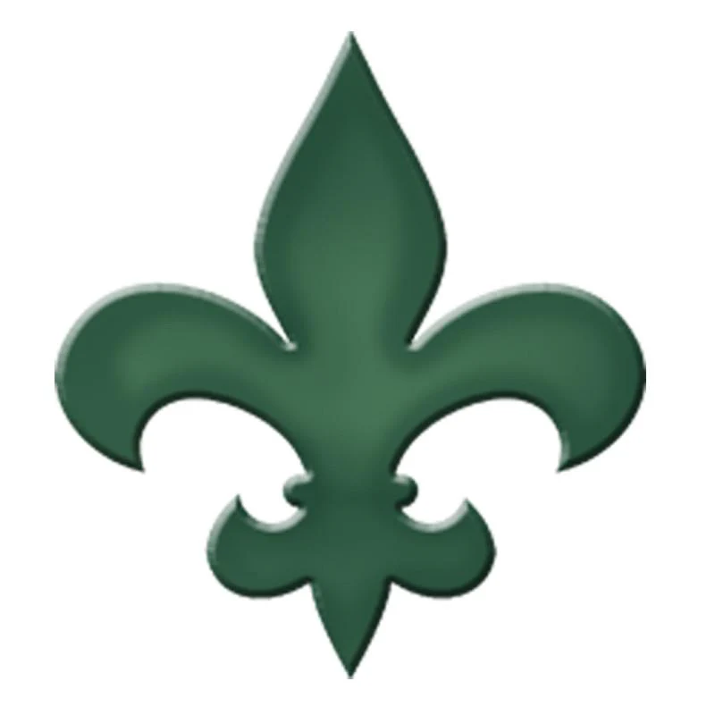 Fleur De Lis Step Marker - Teal (Set of 3) - Pool Mosaic