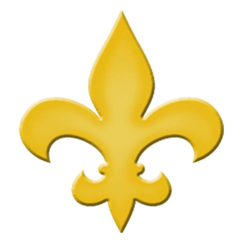 Fleur De Lis Step Marker - Yellow (Set of 3) - Pool Mosaic