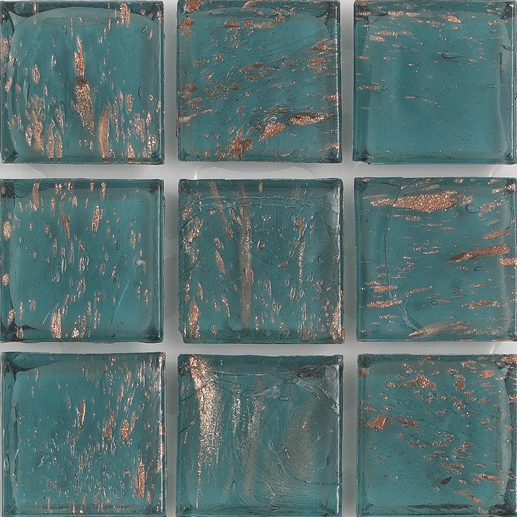 Flourite Aventurina, 1" x 1" - Glass Tile
