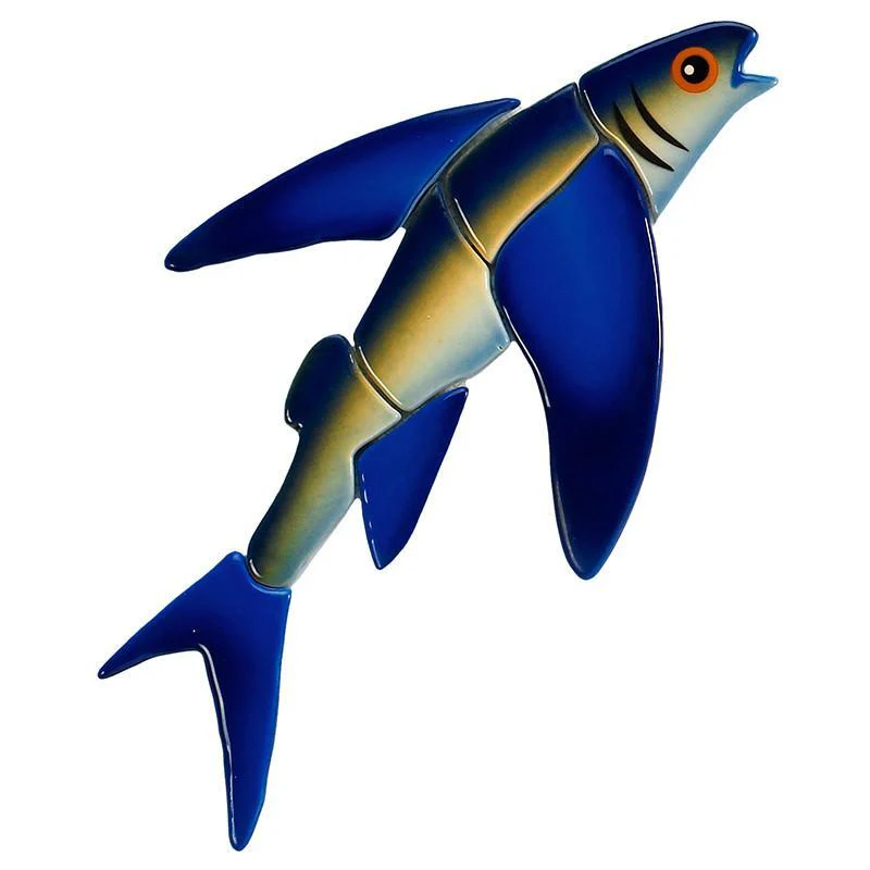 Flying Fish-C - Pool Mosaic